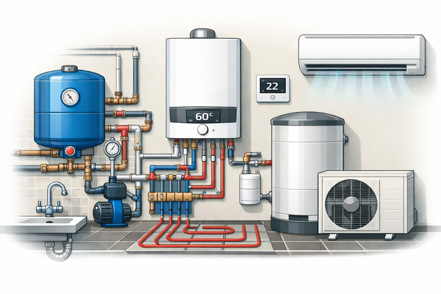 Klimatizacija - ilustracija